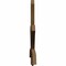 Ekena Millwork Davenport Rough Sawn Timber Gable Bracket, Western Red Cedar, 60"W x 35"H x 2"D x 4"F, 14/12 Pitch GBW060X35X0204DAV00RWR - alternate 5